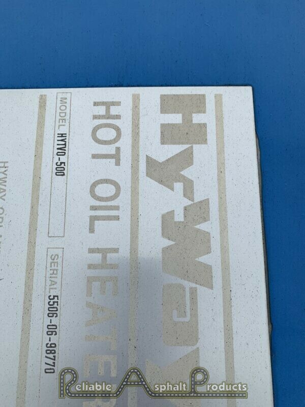 Hy-Way Vertical 5.0 mbtu Hot Oil Heater